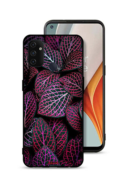 Tolwak غطاء حماية لهاتف OnePlus Nord N100 بنقشة أوراق سالجا