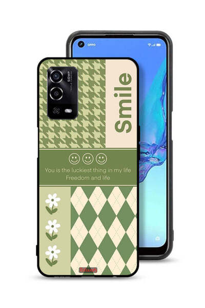 Tolwak غطاء حماية لهاتف Oppo A55 4G - الابتسامة هي أسعد شيء في حياتي
