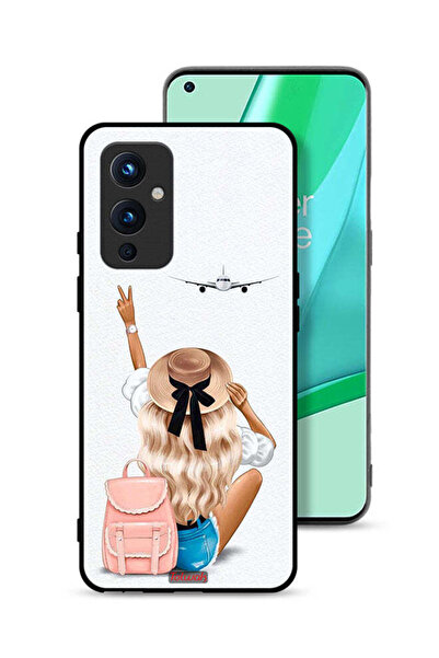 Tolwak غطاء حماية لهاتف OnePlus 9 5G بتصميم فتاة تحب السفر