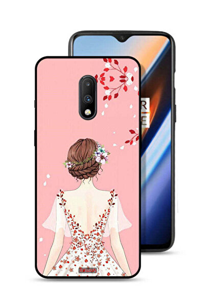 Tolwak غطاء حماية لهاتف OnePlus 7 بتصميم فتاة واقفة