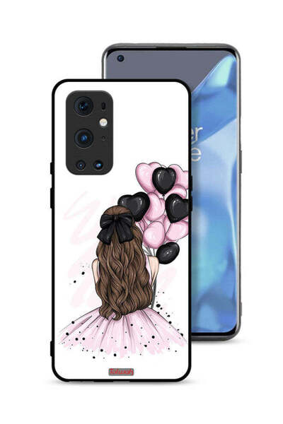 Tolwak غطاء حماية لهاتف OnePlus 9 Pro 5G يحمل صورة فتاة تحمل بالونات