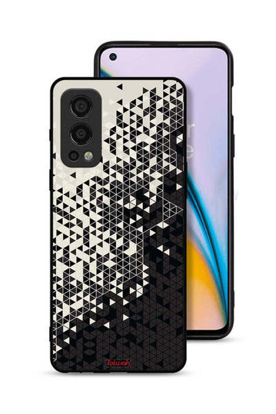 Tolwak غطاء حماية لهاتف OnePlus Nord 2 5G بنمط مثلث فني رقمي