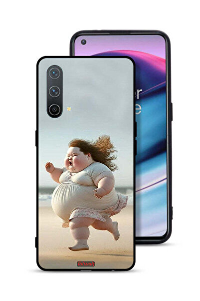 Tolwak غطاء حماية OnePlus Nord CE 5G بتصميم فتاة سمينة تركض