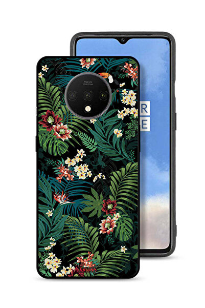 Tolwak OnePlus 7T Protective Case Cover Tropical Leaves