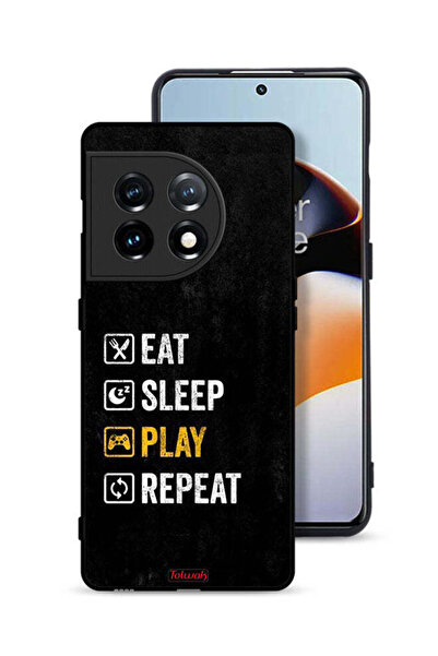 Tolwak غطاء حماية لهاتف OnePlus 11 5G، تناول الطعام، النوم، اللعب، التكرار