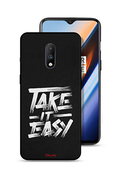 Tolwak غطاء حماية لهاتف OnePlus 7 - Take It Easy
