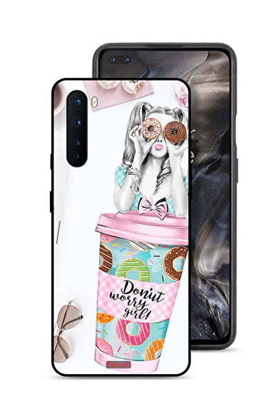 Tolwak OnePlus Nord Protective Case Cover Donut Worry Girl