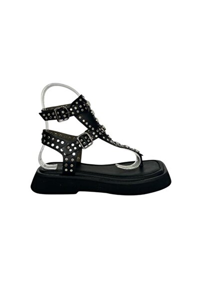 KEMAL TANCA 862 288-3 Women's Khaki Leather Sandals