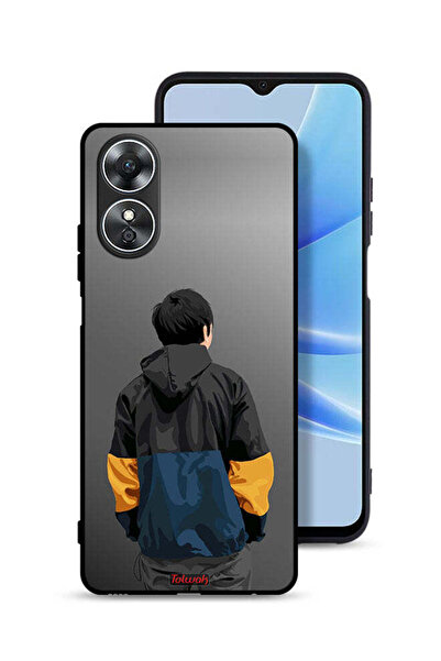 Tolwak غطاء حماية لهاتف Oppo A17 بصورة صبي فنية