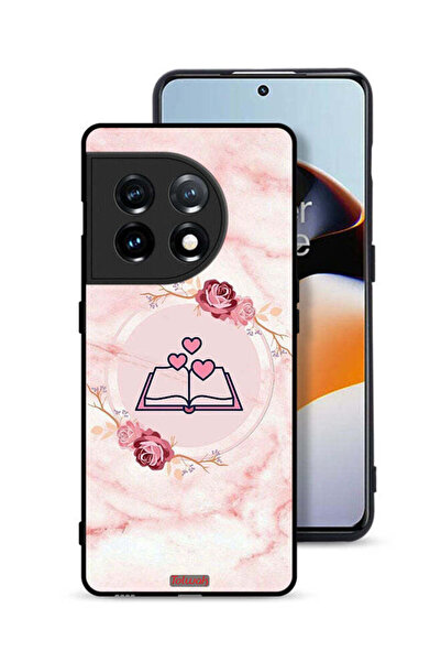 Tolwak غطاء حماية لهاتف OnePlus 11 5G بتصميم ثلاثة قلوب على كتاب