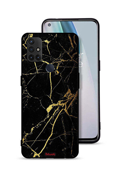 Tolwak غطاء حماية لهاتف OnePlus Nord N10 5G بلون الرخام المتصدع