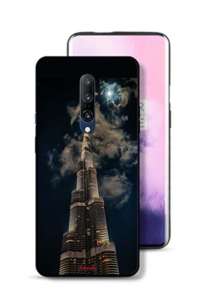 Tolwak غطاء حماية لهاتف OnePlus 7 Pro بتصميم برج خليفة في الليل