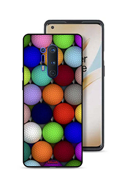 Tolwak غطاء حماية لهاتف OnePlus 8 Pro بتصميم كرات فنية تجريدية