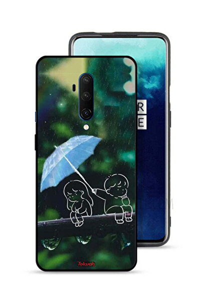 Tolwak غطاء حماية لهاتف OnePlus 7T Pro بنقشة زوجين من الفن التجريدي