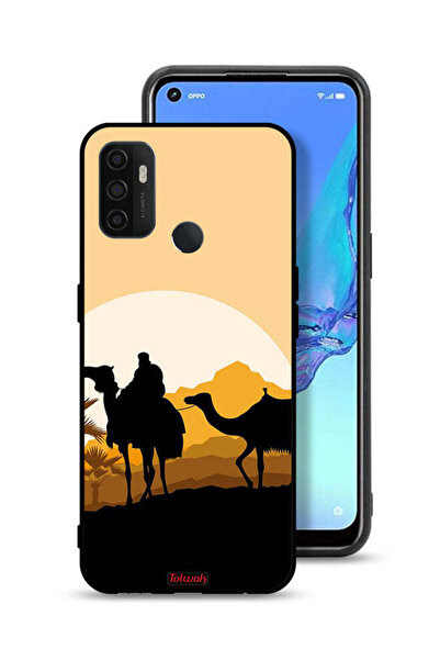Tolwak غطاء حماية Oppo A53 4G بتصميم فن الجمال في الصحراء
