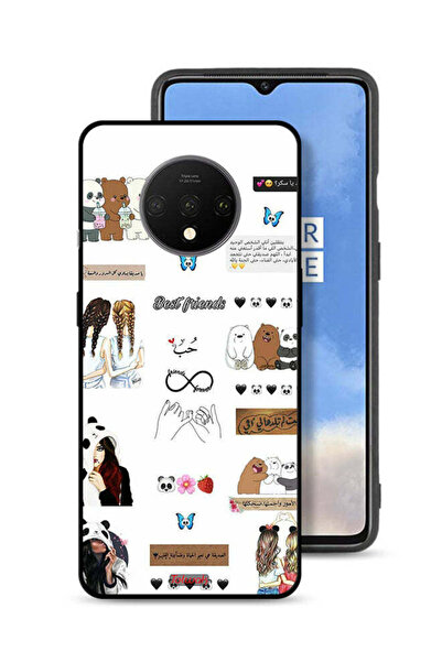 Tolwak غطاء حماية لهاتف OnePlus 7T مع اقتباسات وملصقات باللغة العربية