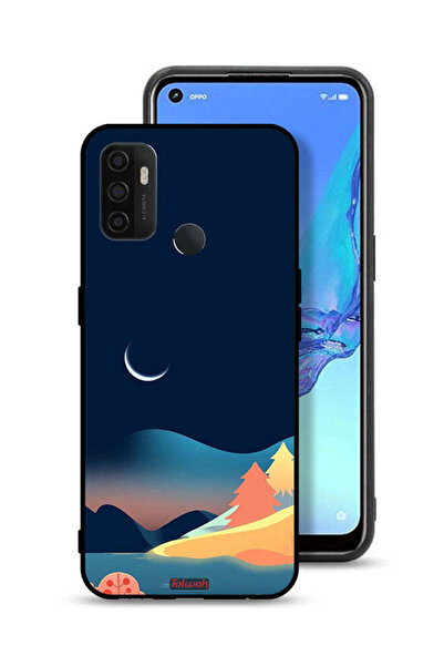 Tolwak غطاء حماية Oppo A11s بتصميم رسم تجريدي للقمر