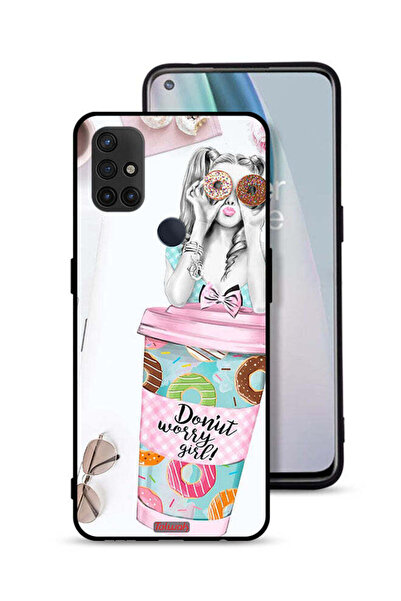 Tolwak OnePlus Nord N10 5G Protective Case Cover Donut Worry Girl