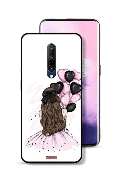 Tolwak غطاء حماية لهاتف OnePlus 7 Pro يحمل صورة فتاة تحمل بالونات