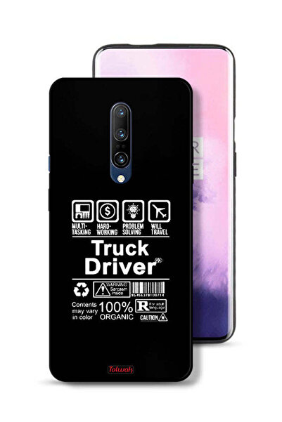Tolwak غطاء حماية لهاتف OnePlus 7 Pro - ملصق سائق شاحنة