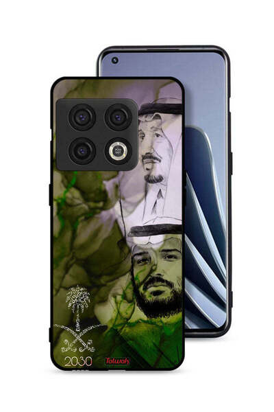 Tolwak غطاء حماية لهاتف OnePlus 10 Pro 5G، ملصق فني للملك سلمان وولي العهد محمد