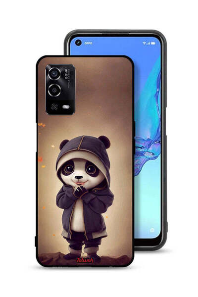 Tolwak غطاء حماية لهاتف Oppo A55 4G بنقشة الباندا الصغيرة اللطيفة