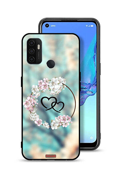 Tolwak غطاء حماية لهاتف Oppo A32 بتصميم قلوب في خاتم