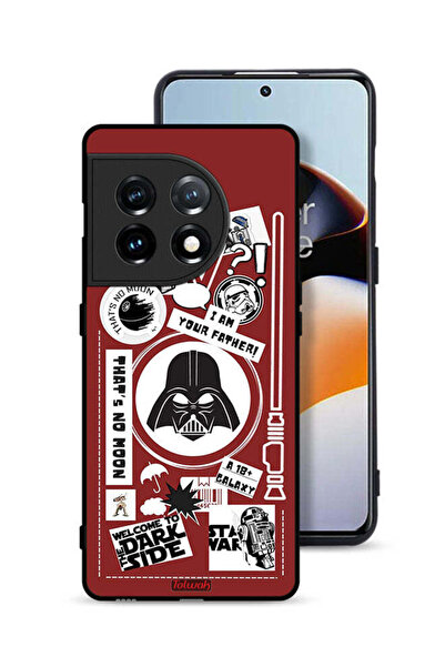 Tolwak غطاء حماية لهاتف OnePlus 11 5G بملصق "مرحبًا بكم في الجانب المظلم"