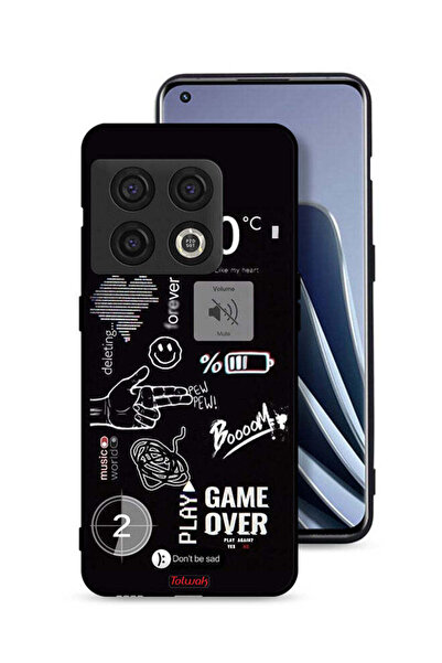 Tolwak غطاء حماية لهاتف OnePlus 10 Pro 5G Game Over Pew Pew