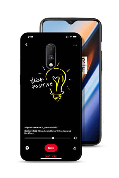 Tolwak غطاء حماية لهاتف OnePlus 7 - Think Positive