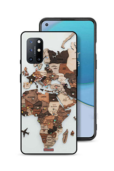 Tolwak غطاء حماية لهاتف OnePlus 8T 5G برسومات خريطة العالم