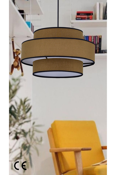 Emg DesiGn Doğal Hazeran Rattan 3 Katlı Pasta Sarkıt Avize Çocuk Odası Yatak ...