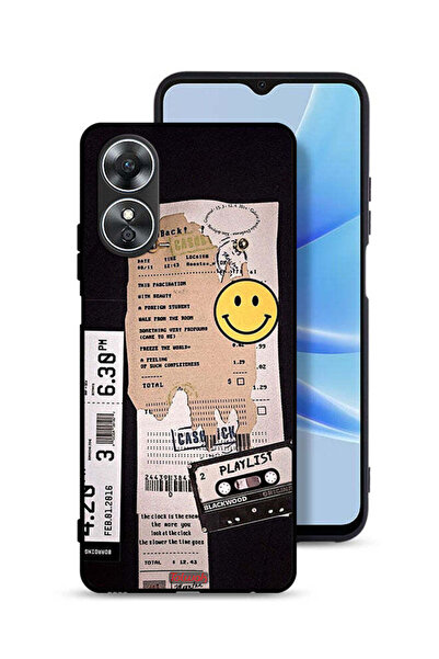 Tolwak غطاء حماية لهاتف Oppo A17 مع ملصق قائمة تشغيل