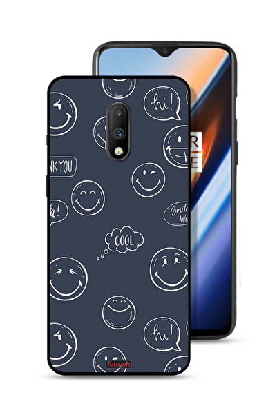 Tolwak OnePlus 7 Protective Case Cover Cool Faces Tags