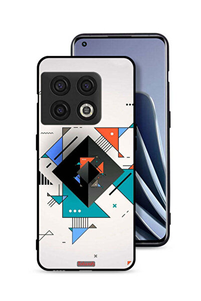 Tolwak غطاء حماية لهاتف OnePlus 10 Pro 5G بأشكال مربعة ومثلثة ونمط تجريدي