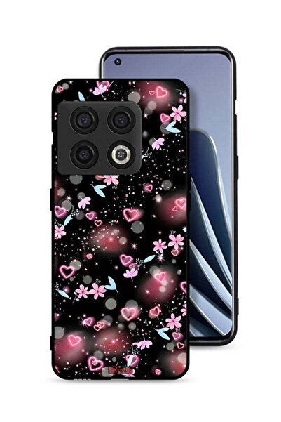 Tolwak غطاء حماية لهاتف OnePlus 10 Pro 5G برسومات قلوب وأزهار صغيرة