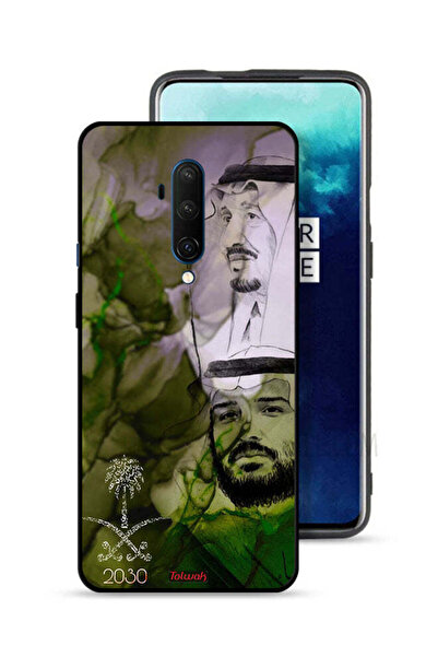 Tolwak غطاء حماية لهاتف OnePlus 7T Pro - ملصق فني للملك سلمان وولي العهد محمد