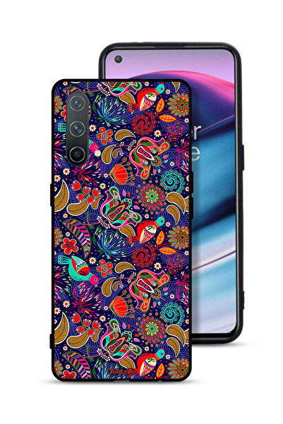 Tolwak غطاء حماية لهاتف OnePlus Nord CE 5G بنقشة طيور وأوراق وأزهار ملونة