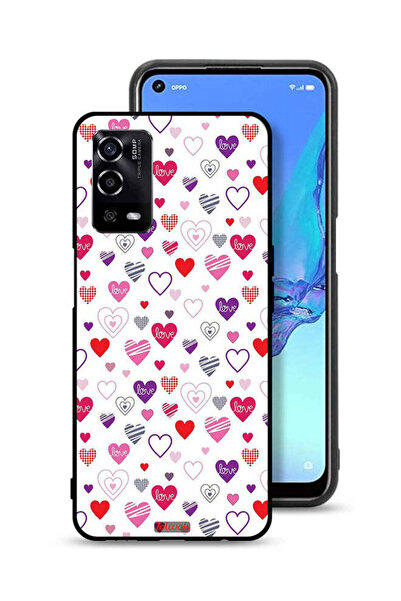 Tolwak غطاء حماية لهاتف Oppo A55 4G بنقشة قلوب
