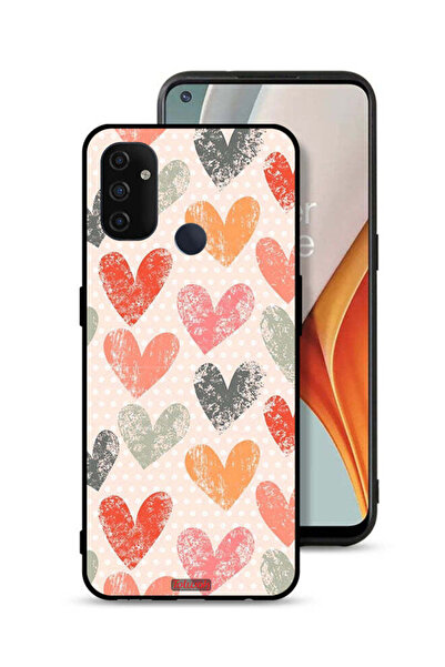 Tolwak غطاء حماية لهاتف OnePlus Nord N100 برسومات قلوب فنية