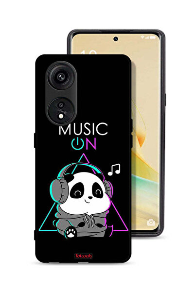 Tolwak غطاء حماية Oppo A1 Pro بطبعة موسيقى الباندا