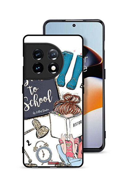Tolwak غطاء حماية لهاتف OnePlus 11 5G بطبعة فتاة العودة إلى المدرسة تقرأ التاريخ