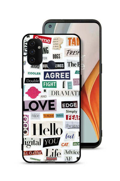 Tolwak غطاء حماية لهاتف OnePlus Nord N100 مع ملصقات اقتباسات قصيرة