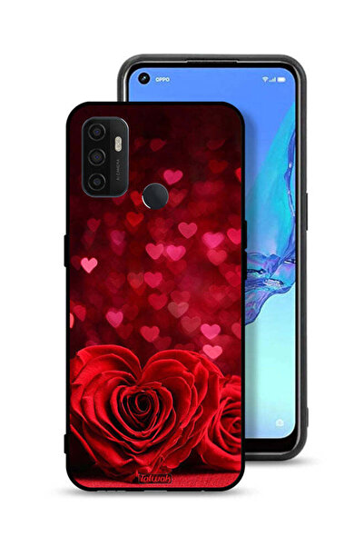 Tolwak غطاء حماية لهاتف Oppo A33 (2020) - زهور على شكل قلب، فن تجريدي