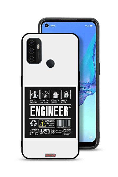Tolwak غطاء حماية لهاتف Oppo A32 - ملصق المهندس