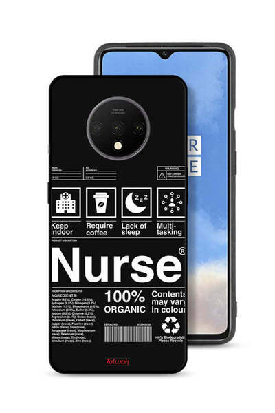 Tolwak OnePlus 7T Protective Case Cover Nurse Sticker