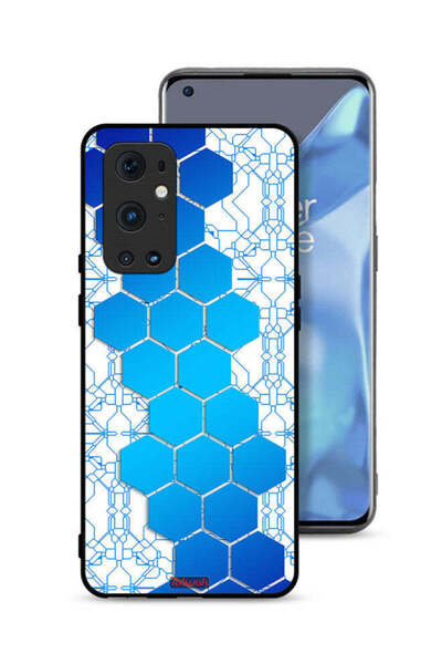 Tolwak غطاء حماية لهاتف OnePlus 9 Pro 5G بنمط شبكة أيقونات سداسية الشكل من Honeycomb