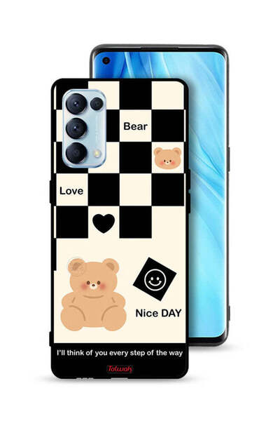 Tolwak جراب حماية لهاتف Oppo Reno5 Pro 5G سأفكر فيك في كل خطوة على الطريق