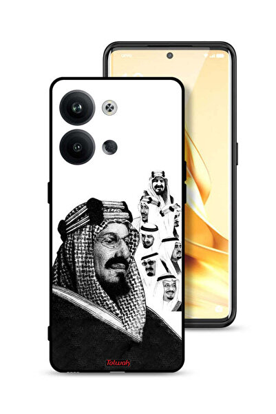 Tolwak غطاء حماية لهاتف Oppo Reno9 Pro 5G، ملصق فني أبيض وأسود لملوك المملكة ...