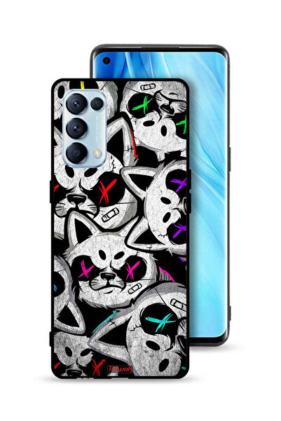 Tolwak غطاء حماية لهاتف Oppo Reno5 Pro 5G بنقشة قطط مارشميلو